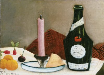 The Pink Candle by Henri Rousseau